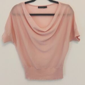 Light Pink sweater soft scoop neck